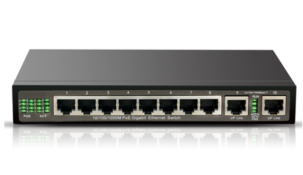 PoE Switch Gigabit 8 Port for 4K IP Camera NVR