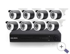 Kit de Câmeras IP com Gravadores PoE 8 Canais 1080p