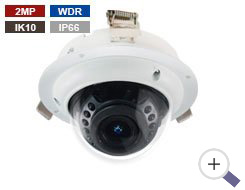 Mini Câmera Dome para In-Teto 2MP Varifocal Motorizada