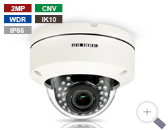 Câmera Dome Heavy duty com Color Night-Vision 2MP